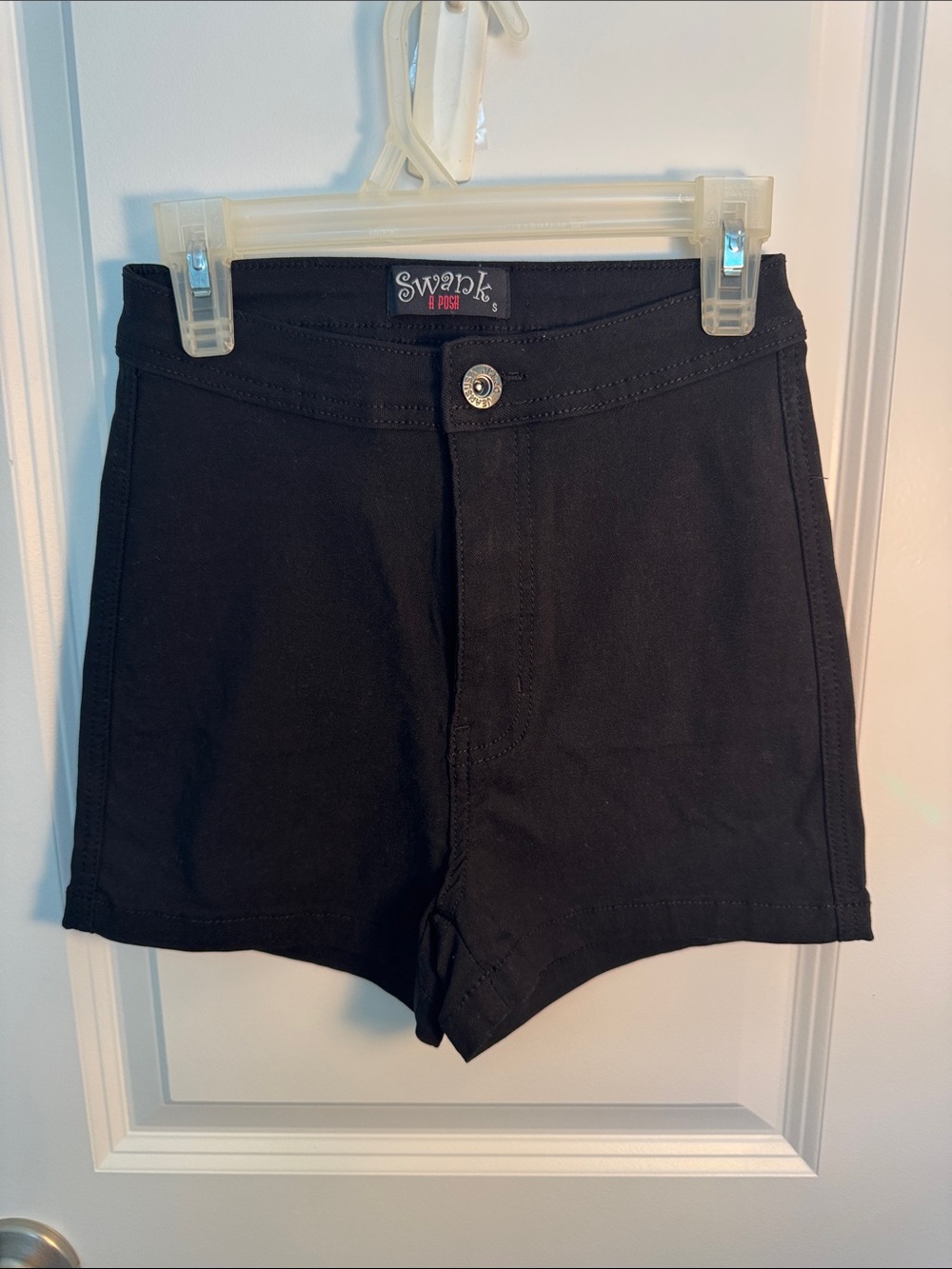 SWANK Black High Waist Women's Shorts